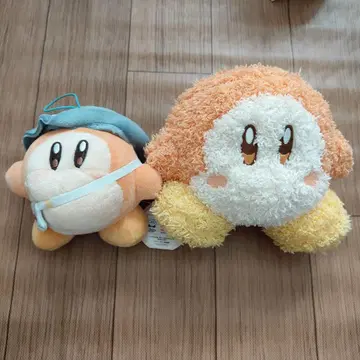 커비 와돌디 봉제 인형 2체 세트 별의 커비
