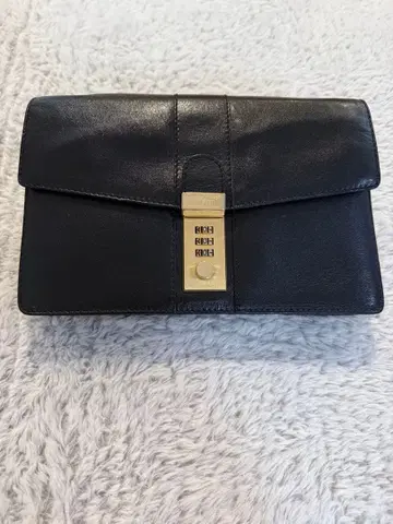 골드 파일 클러치백 골드 금장 장식