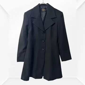 1289 Calfleet 롱 자켓 블랙 M 가는 스트라이프 긴팔