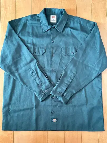 Dickies 워크 셔츠 M 사이즈 다크 그린