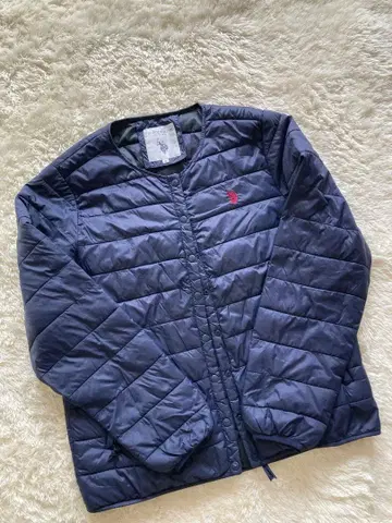 U.S. POLO ASSN. 폴로 충전솜 이너 자켓 노카라 네이비 M