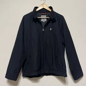 블랙 나일론 집업 자켓