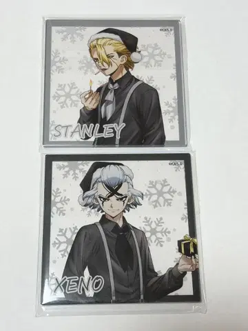 Dr.STONE 콜라보 카페 아크릴 코스터 제노 스탠리 2세트