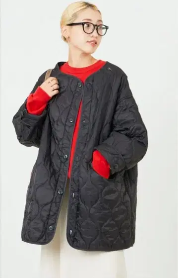 FREAK'S STORE 퀼팅 자켓 블랙 F