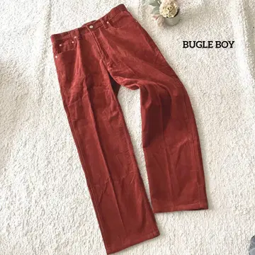 부글보이 BUGLE BOY 빨간색 코듀로이 팬츠 33 34
