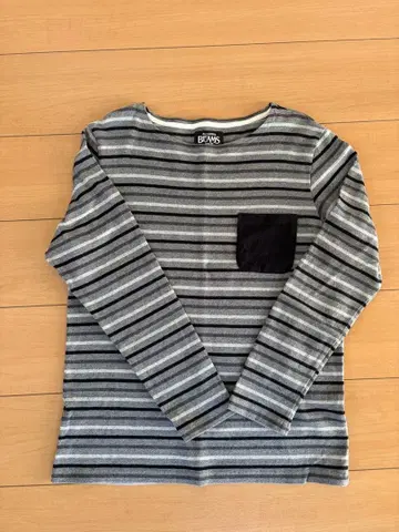 BEAMS 스트라이프 긴팔 T셔츠