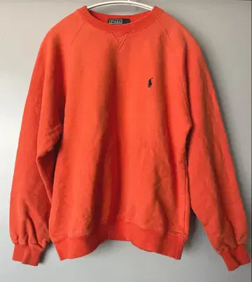 Polo 폴로 랄프로렌 맨투맨 긴팔 M 오렌지 래글런