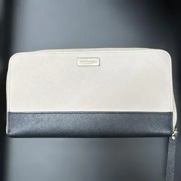 케이트 스페이드 장지갑 베이지/블랙