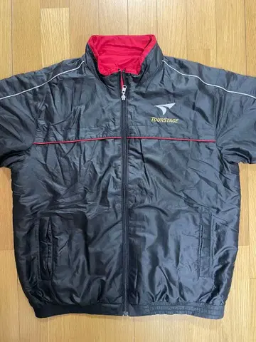 투어 스테이지 리버서블 충전솜 블루종 L 방한 골프