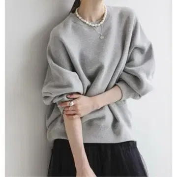 NOBLE 2024AW 나핑 오버 맨투맨 그레이