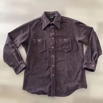 삼각형 택 Lee 다크 브라운 긴팔 셔츠 L