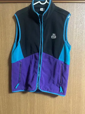 CHUMS 플리스 베스트 S 사이즈 블랙/파랑/보라색