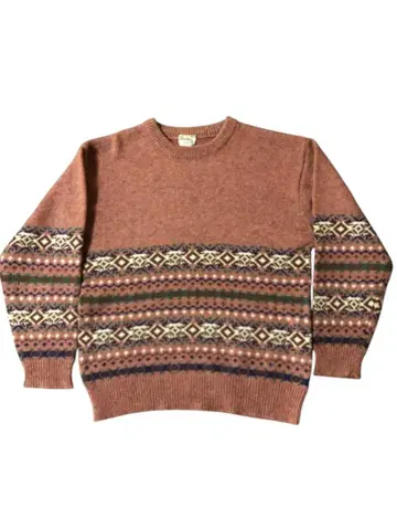 90s handframe 노르딕 스웨터 M 사이즈 gembony