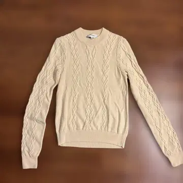 CARVEN 베이지 케이블 니트 스웨터 S