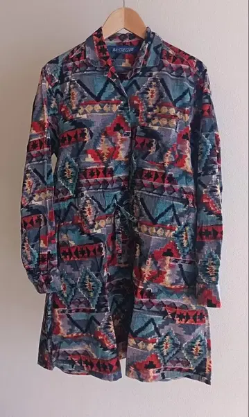 BA-TSU CLUB 코듀로이 셔츠 원피스 드레스 겉옷 9-11호