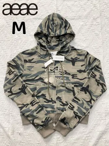 aeae 카모플라쥬 숏 기장 후드티 새상품