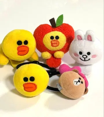 LINE FRIENDS 라인프렌즈 초코 샐리 헤어 클립 스크런치