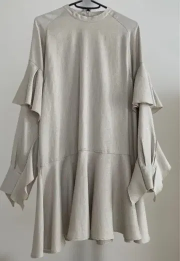 KBF 프릴 장식 베이지 원피스 포멀룩 여성용 팔뚝 커버