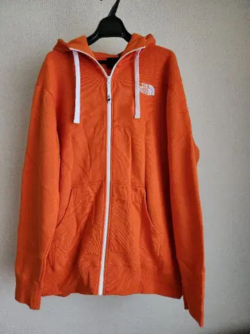 THE NORTH FACE 오렌지 풀 집업 후드티