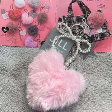 JILL by JILL STUART 복슬복슬 퍼 & 로고 참 세트