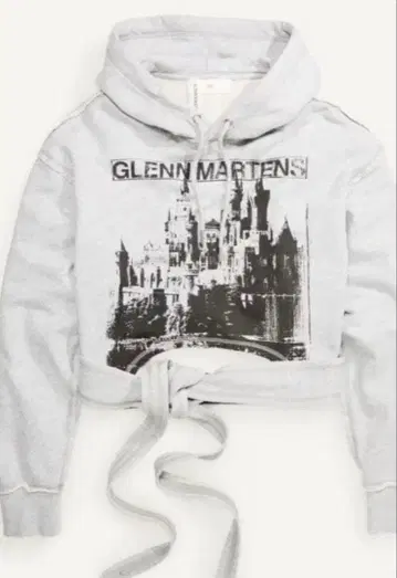 H&M GLENN MARTENS 태국 디테일 프린트 후드 맨투맨