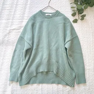 CINOH 유나이티드 애로우즈 별주 크루넥 니트 그린