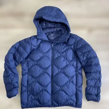 UNIQLO JW Anderson 울트라 라이트 다운 후드티 S 네이비