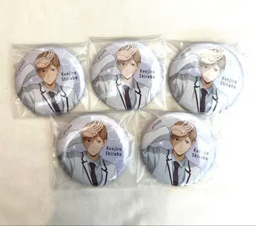 하이큐 날씨 판권 캔뱃지 시라부 켄지로 5개