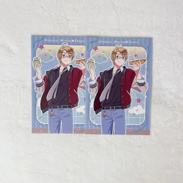 헤타리아 미국 먹거리 혜택 엽서 2장 세트