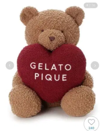 젤라또피케 크리스마스 홀리데이 봉제 인형 곰