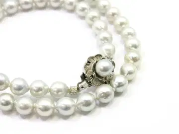 실버 펄 목걸이 7.0mm 실버 염색 44cm 18709311