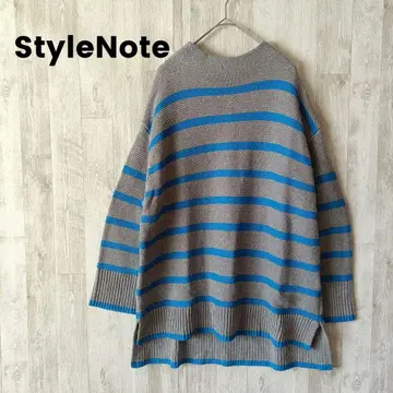 StyleNote 센슈카이 보더 니트 스웨터 빅 S 오버 사이즈