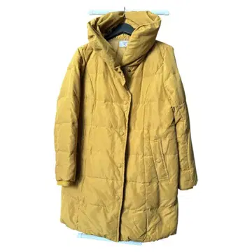 스탠드 카라 머스타드 다운 자켓