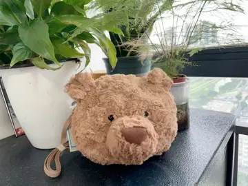 JELLYCAT 곰 모양 숄더백