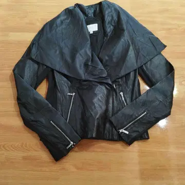 laundry by shelly segal 블랙 가죽 자켓 XS