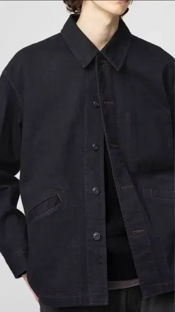 유니클로U 오버사이즈 컬러 데님 자켓