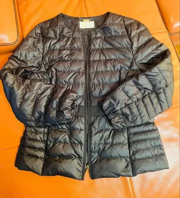 자유구 블랙 다운 자켓 퀼팅