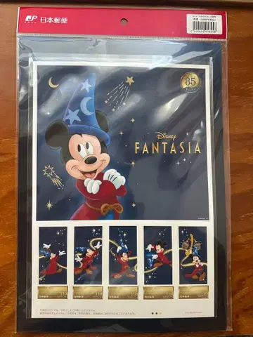 새상품 Disney Fantasia 85주년 기념 우표, 캔뱃지, 스티커