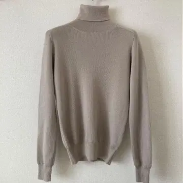 나노 유니버스 메리노울 터틀넥 니트 베이지