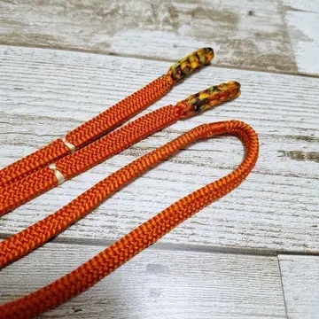 19 허리띠 감색 오렌지 브라운 심플 매듭 있음 술 없음 -19