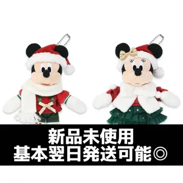 디즈니 크리스마스 2025 미키 미니 인형 배지 2세트