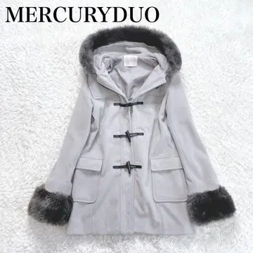 머큐리 듀오 퍼 장식 더플 코트 M 최근 모델