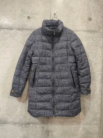 그레이 계열 롱 다운 자켓