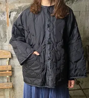 하이크 HYKE 퀼팅 빅 라이너 자켓