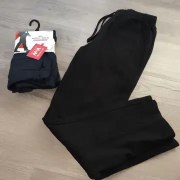 BODY WILD 슬림 테이퍼트 울 라이크 속기모 LL 블랙과 네이비