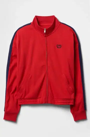 빈티지 소프트 GAP 로고 트랙 자켓 빨간색