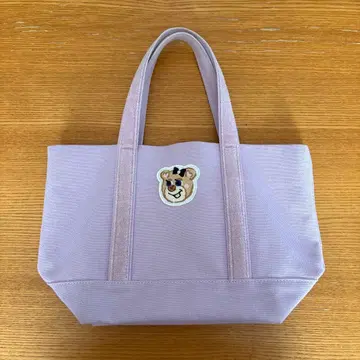 러브러리 올드 테디 와펜 토트백 라벤더 소