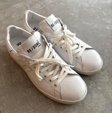 RE/DONE 리단 가죽 천연 가죽 스니커즈 24.5cm