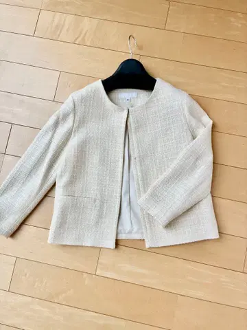 UNIQLO 아이보리 노카라 자켓 XS