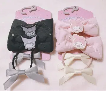 산리오 쿠로미 마이멜로디 머리끈 2종 세트